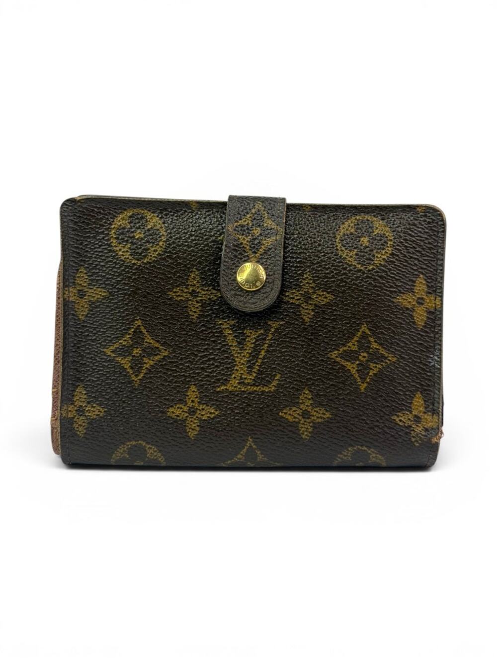Louis Vuitton Monogram Porte Monnaie Viennois Bifold Wallet M61674 Brown Canvas